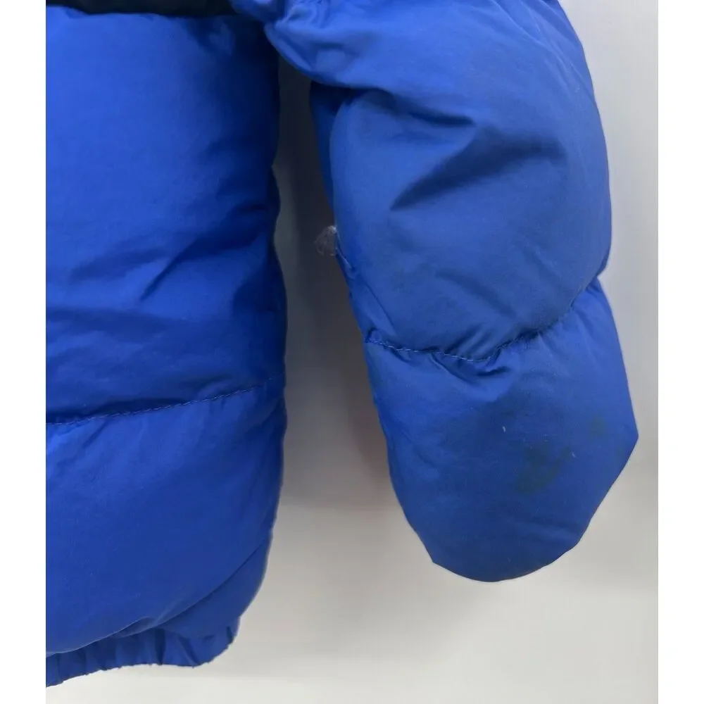 North Face Moondoggy 550-fill Down 4T Puffer Hooded Coat Blue Black